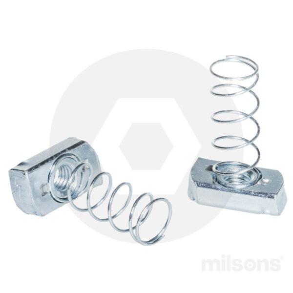 STRUT NUT LONG SPRING M8 Milsons