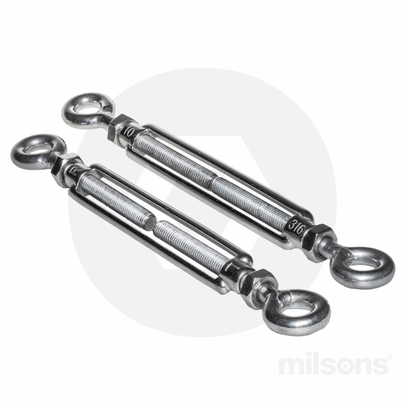 TURNBUCKLE EYE&EYE SS316 M6 Milsons